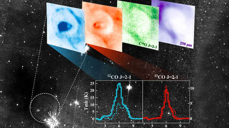 Detectan una nueva estructura de burbuja molecular en el espacio