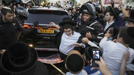 Brutalidad policial en protesta de ultraortodoxos en Israel (VIDEO)