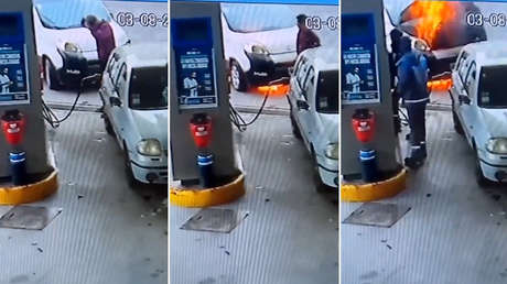 VIDEO: Empleada de una gasolinera salva a sus compañeros de una catástrofe  