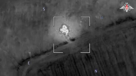 VIDEO: Dron kamikaze ruso hace arder un obús francés al servicio de Kiev