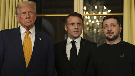 Trump, Macron y Zelenski mantienen una reunión en Francia