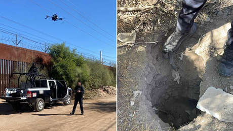 Descubren con drones un “narcotúnel” en la frontera entre EE.UU. y México