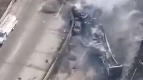 VIDEOS: Impactante explosión de transporte de gas en una autopista de México