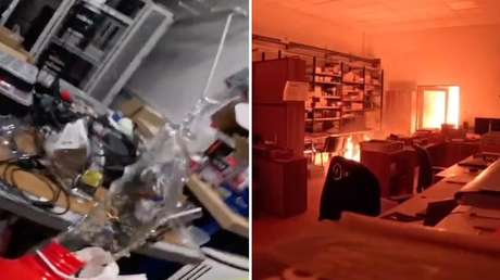 Gran incendio en una fábrica vinculada al principal proveedor de drones para Israel (VIDEO)